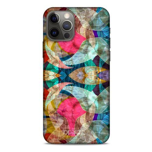 Apple iPhone 12 Pro Kılıf Pastel Renkler (10) Full Koruma Kılıfı Fuşya Yeşil
