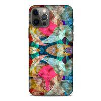 Apple iPhone 12 Pro Kılıf Pastel Renkler (10) Full Koruma Kılıfı Fuşya Yeşil