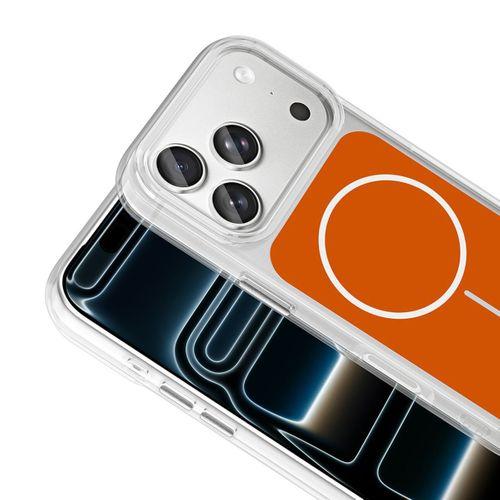 Apple iPhone 17 Pro Kılıf Metal Buton Tasarımlı Zore İkonik Sert Silikon Kapak