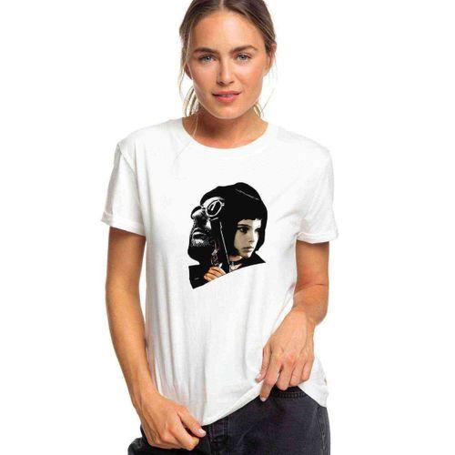 Leon The Professional Mathilda Sevginin Gücü Baskılı Beyaz Kadın Tshirt