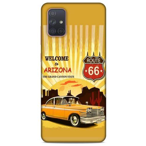 Retro (14) Desen Lansman Kılıf Renkli Samsung Galaxy A71 Kılıf