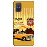 Retro (14) Desen Lansman Kılıf Renkli Samsung Galaxy A71 Kılıf