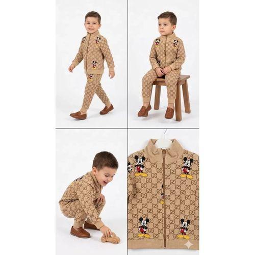 2-5 Yaş Boy Fermuar Detaylı 2 Li Çocuk Takımı