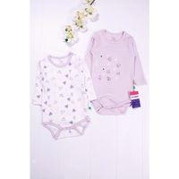 Kalp Desenli Uzun Kol 2'li Kız Bebek Body Seti