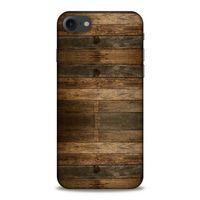 Lopard Apple Iphone 7 Uyumlu Kılıf Wood'X (19) Kılıfları Baskılı