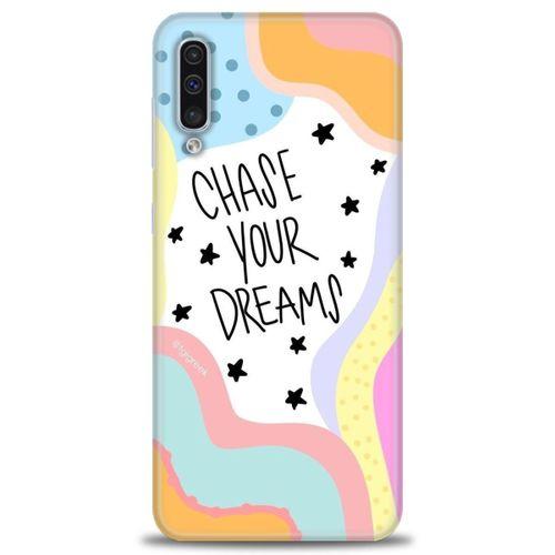 Samsung Galaxy A50S Kılıf HD Baskılı Kılıf - Chase Your Dreams + Tam Ekran Koruyucu