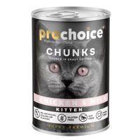 ProChoice Tavuklu ve Sütlü Gravy Soslu Yavru Kedi Konservesi 400gr