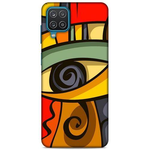 Lopard Samsung Galaxy A12 Uyumlu Kılıf Soyut Sanat (7) Baskılı Telefon Kılıfı