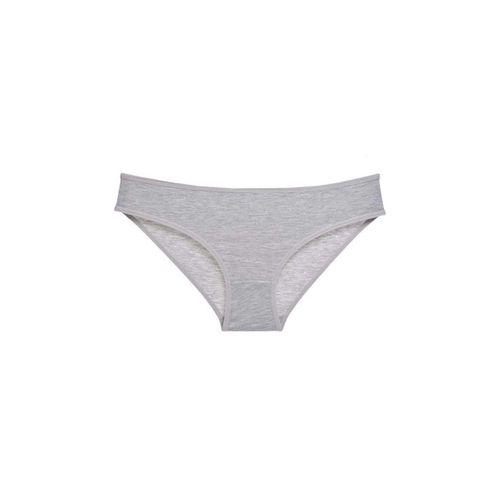 Gri Kadın Günlük Pamuklu Likralı Özel Poşet İçinde Taşınabilir Slip Külot