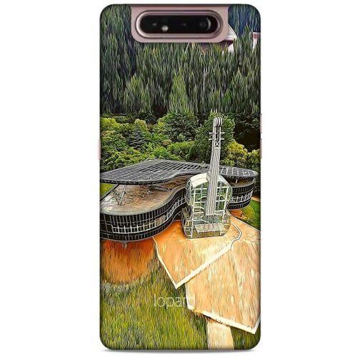 Samsung Galaxy A80 Kılıf Dünya Mimarisi (31) TPU Kılıf Piano House Çin