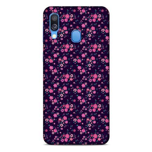 Samsung Galaxy A40 Uyumlu Kılıf Pembe Delisi (2) Kabı Çiçekli