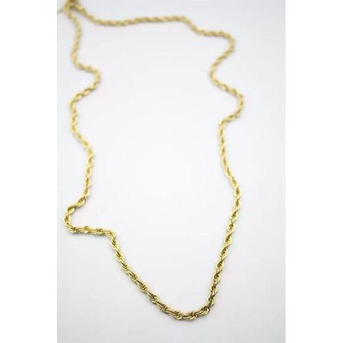 Burgu Zincir Kolye 60cm-4mm - Altın