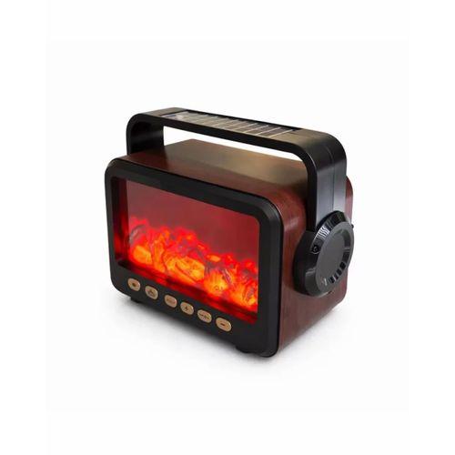 Led Şömine Efektli Kablosuz Hoparlör Fm Radyo Müzik Çalar