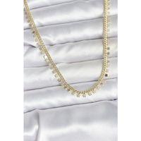 Pirinç Gold Renk Sıralı Yıldız Kadın Kolye