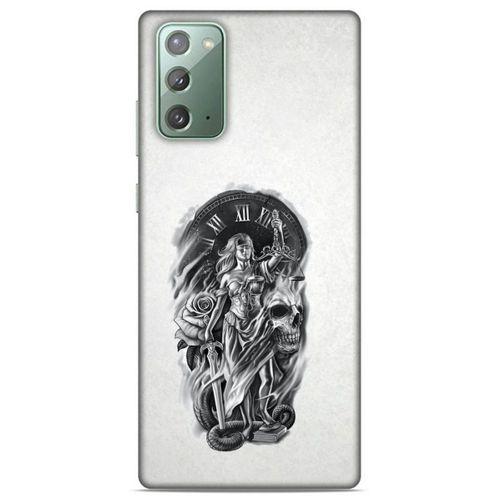 Lopard Samsung Galaxy Note 20 Uyumlu Kılıf Tattoo's (44) Tough Armor Kılıf Terazi