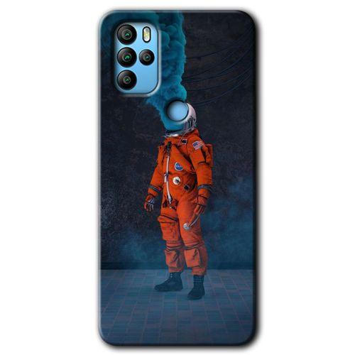 Potkal Hediye Fabrikası General Mobile GM 21 Pro HD Baskılı Kılıf + 9D Tam Ekran Koruyucu - Smoke Astronot