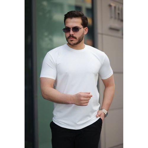 Erkek Kısa Kollu çizgi Kabartma Detaylı T-shirt