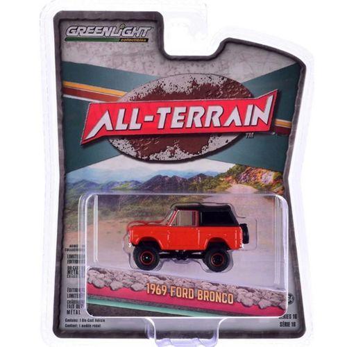 Eğitici Oyuncak Greenlight 1/64 All-Terrain Series 16- 1969 Ford Bronco