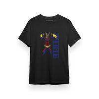 My Hero Academia Anime All Might Toshinori Yagi Art Siyah Kısa kol Erkek Tshirt
