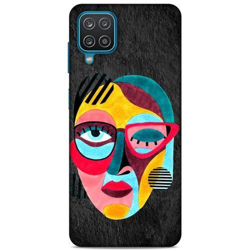 Lopard Samsung Galaxy A12 Uyumlu Kılıf Sürreal Yüzler ♀ (11) Tam Koruma Baskılı