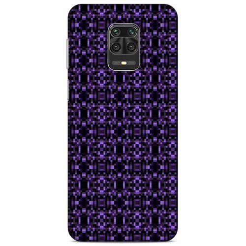 Lopard Xiaomi Redmi Note 9S Uyumlu Kılıf PiXel (22) Tam Koruma Kılıfı Mor
