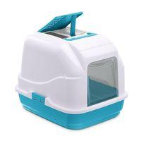 Imac Easy Cat Kapalı Kedi Tuvaleti Mavi/beyaz 50x40x40cm