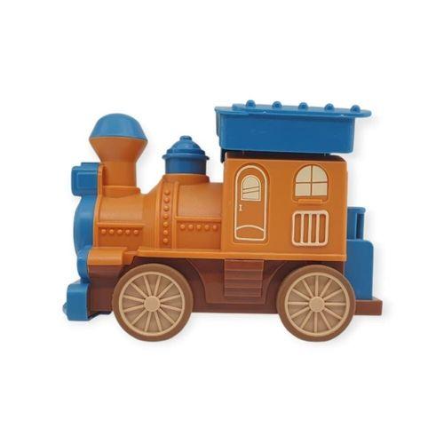 Oyuncak Tren Işıklı Sesli Bas Gitsin 14cm - MAVİ - 8068A