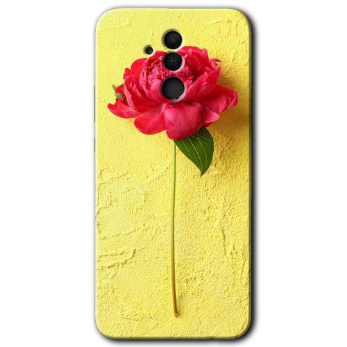 Huawei Mate 20 Lite Kılıf HD Desen Baskılı Arka Kapak - Kırmızı Gül