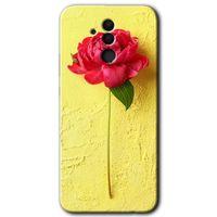 Huawei Mate 20 Lite Kılıf HD Desen Baskılı Arka Kapak - Kırmızı Gül