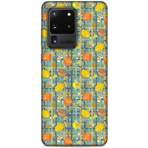 Frutix Turunç 06 Samsung Galaxy S20 Ultra Kılıf Desenli Silikon