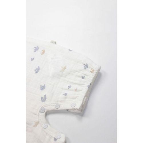 Bistyle Tulum Şort Müslin Little Boats 15144 Ekru