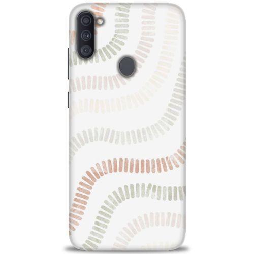 Samsung Galaxy M11 Kılıf HD Baskılı Kılıf - Renkli Mozaik + Tam Ekran Koruyucu