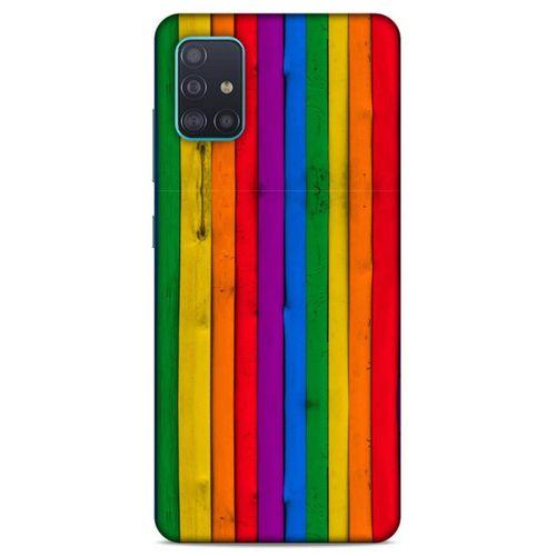 Lopard Samsung Galaxy A51 Uyumlu Kılıf Wood'X (24) Darbe Emici Kılıf Desenli