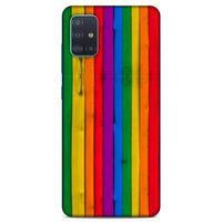 Lopard Samsung Galaxy A51 Uyumlu Kılıf Wood'X (24) Darbe Emici Kılıf Desenli