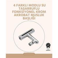 360° Dönüşlü Su Akışı Başlığı | 4'ü 1 Arada Kullanım