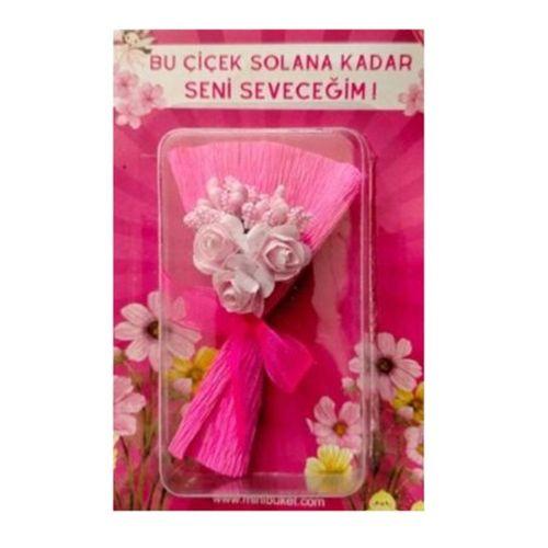 Minibuket Mini Buket Çiçek Pembe