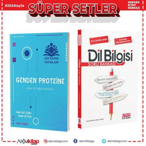 Çöz Kazan AYT Genden Proteine Biyoloji ve AKM Dil Bilgisi Soru Bankası Seti 2 Kitap