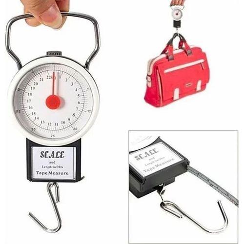 22 Kg/50lb Kancalı Tartı Aleti 1 Metre Mezuralı Askılı Balıkçı Terazisi