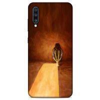 Samsung Galaxy A70s Kılıf Depresyon (47) Crystal Flex Kılıf Siyah Kırmızı