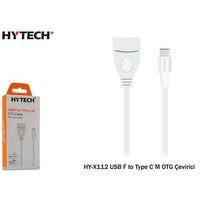 Hytech Hy-x112 Beyaz Usb F To Type C M Otg Çevirici