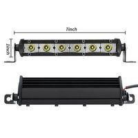 18W 17cm Düz Tek Sıra Üniversal Delici Sis Lambası Led Bar