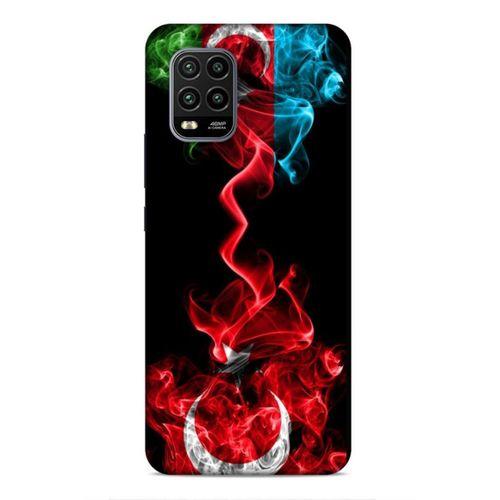 Xiaomi Mi 10 Lite Uyumlu Kılıf Azarbaijan (12) Koruyucu Silikon Azerbaycan Türk Bayrakları