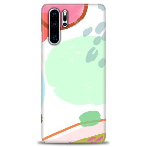 Huawei P30 Pro Kılıf HD Baskılı Kılıf - Benekli + Tam Ekran Koruyucu