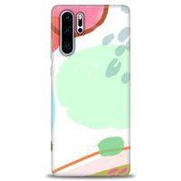 Huawei P30 Pro Kılıf HD Baskılı Kılıf - Benekli + Tam Ekran Koruyucu