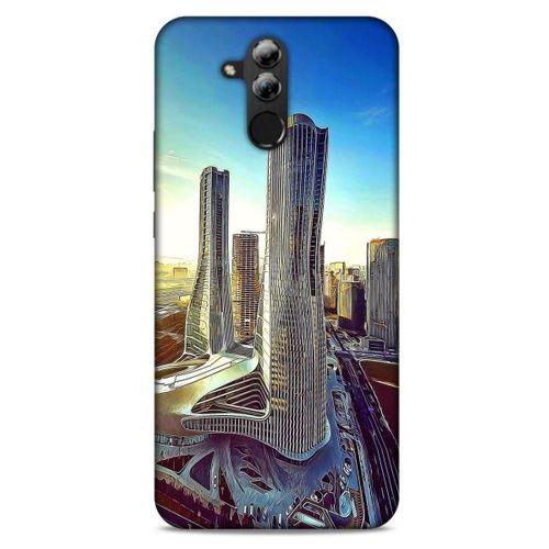 Huawei Mate 20 Lite Kılıf Dünya Mimarisi (50) Shockproof Kılıf Pin On Towers