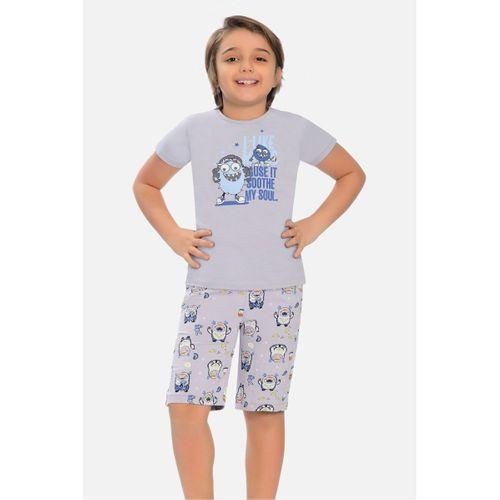 Kapri Erkek Çocuk Pijama Takımı Eskimo Minik Canavar