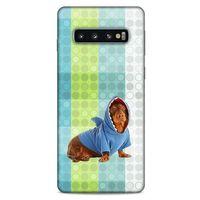 Samsung Galaxy S10 Kılıf Köpek Kıyafetleri (43) Thin Fit Kılıf Cocker Kapişonlu Eşofman