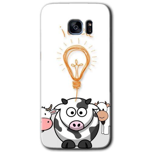 Potkal Hediye Fabrikası Samsung Galaxy S7 Edge Kılıf HD Desen Baskılı Arka Kapak - İdea Lamp