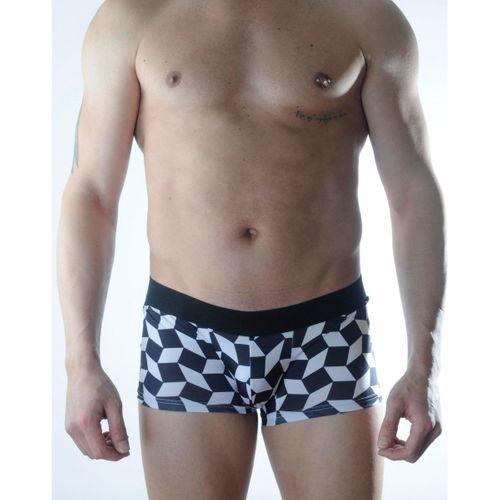 Erkek 3d Küp Desenli Boxer