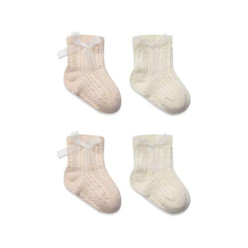 Bistyle Bistyle Fiyonklu Penye Soket Çorap 2li 10149 Somon